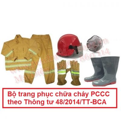 Bộ trang phục chữa cháy PCCC theo Thông tư 48/2014/TT-BCA
