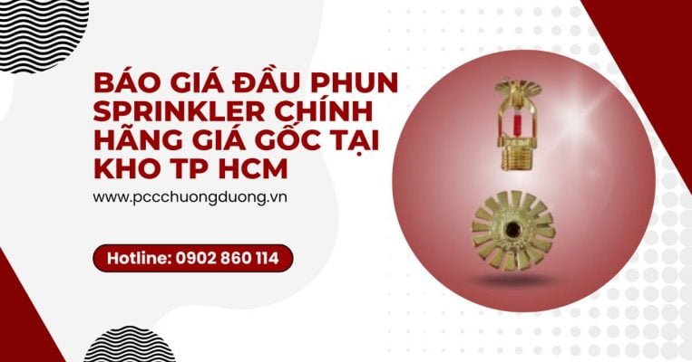 Báo giá đầu phun sprinkler chính hãng giá gốc tại kho tp HCM