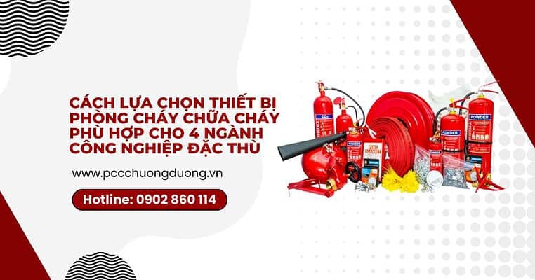 lựa chọn thiết bị phòng cháy chữa cháy