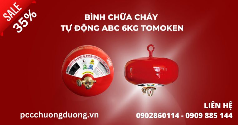 Bình chữa cháy tự động ABC 6kg tomoken