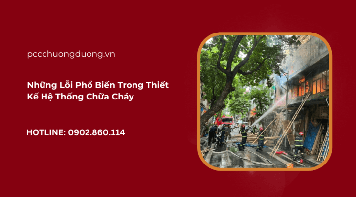 Những lỗi phổ biến trong thiết kế hệ thống chữa cháy