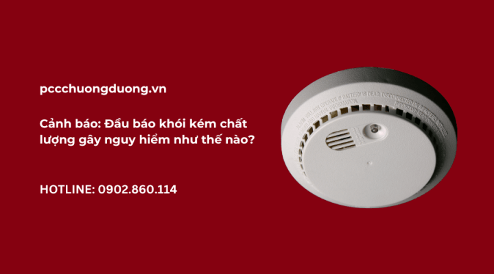 đầu báo khói kém chất lượng