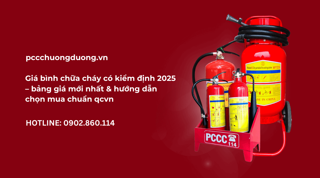 bình chữa cháy có kiểm định