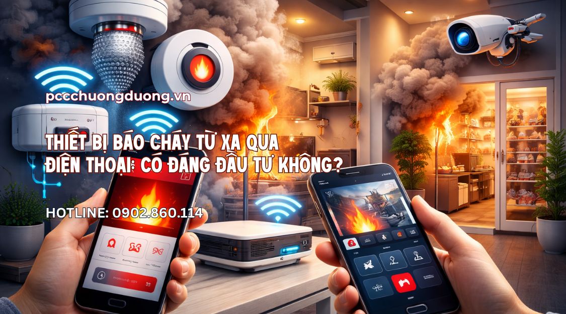 thiết bị pccc từ xa qua điện thoại