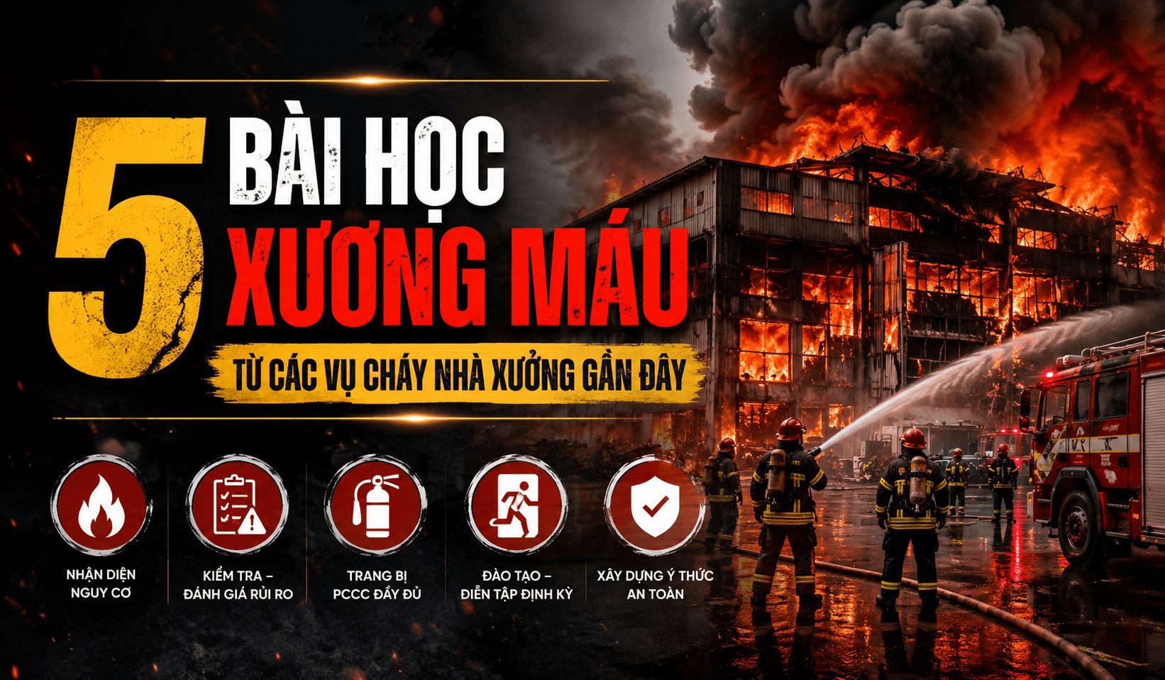 5 Bài Học Xương Máu Từ Các Vụ Cháy Nhà Xưởng Gần Đây