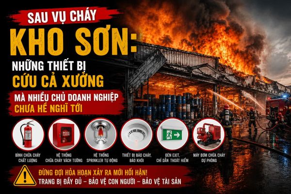Cháy kho sơn vì thiếu những thiết bị pccc này