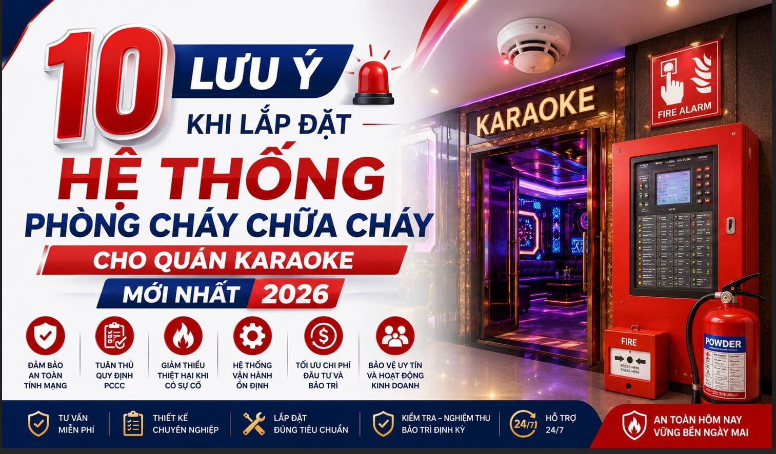 10 lưu ý khi lắp đặt hệ thống pccc
