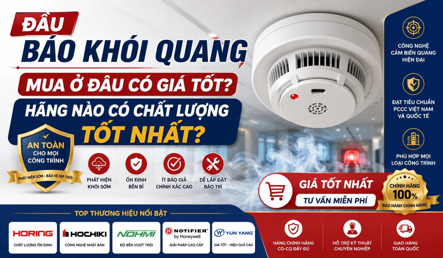 đầu báo khói quang