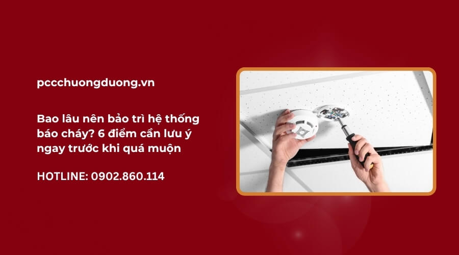 bảo trì hệ thống báo cháy