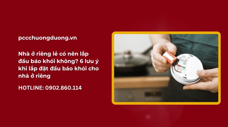 lắp đầu báo khói cho nhà ở riêng