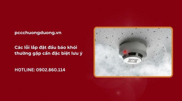 lỗi lắp đặt đầu báo khói