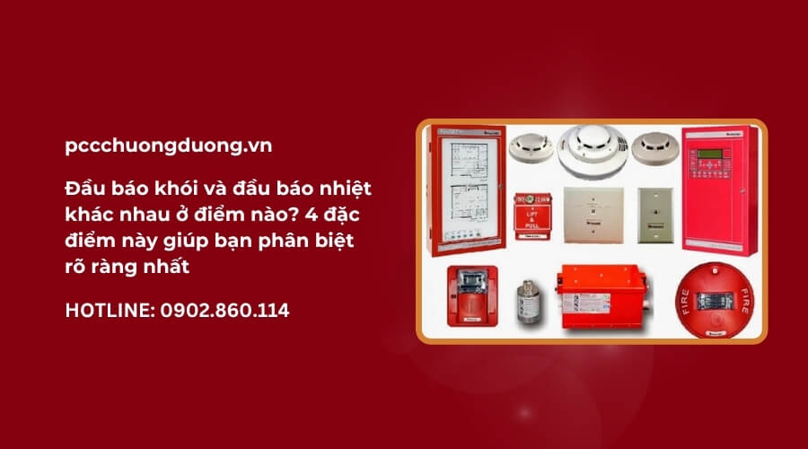 phân biệt đầu báo khói, đầu báo nhiệt